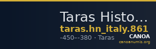 Taras Historia Numorum Italy 861 — CANOA
