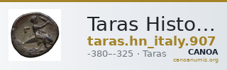 Taras Historia Numorum Italy 907 — CANOA