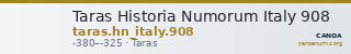 Taras Historia Numorum Italy 908 — CANOA