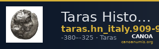 Taras Historia Numorum Italy 909-14 — CANOA