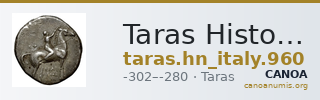 Taras Historia Numorum Italy 960 — CANOA
