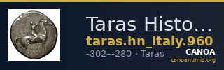 Taras Historia Numorum Italy 960 — CANOA