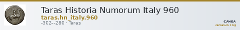 Taras Historia Numorum Italy 960 — CANOA