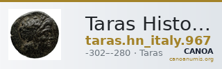 Taras Historia Numorum Italy 967 — CANOA