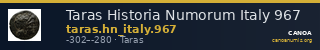 Taras Historia Numorum Italy 967 — CANOA