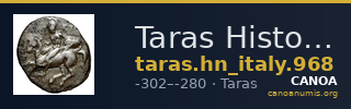 Taras Historia Numorum Italy 968 — CANOA