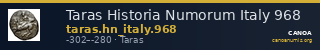Taras Historia Numorum Italy 968 — CANOA