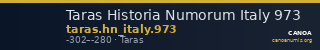 Taras Historia Numorum Italy 973 — CANOA