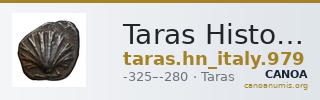 Taras Historia Numorum Italy 979 — CANOA