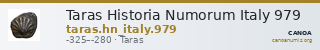 Taras Historia Numorum Italy 979 — CANOA