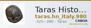 Taras Historia Numorum Italy 980 — CANOA