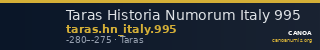Taras Historia Numorum Italy 995 — CANOA