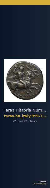 Taras Historia Numorum Italy 999-1014 — CANOA