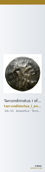 Tarcondimotus I of Cilicia Anazarbus Ziegler 1993 6-28 — CANOA