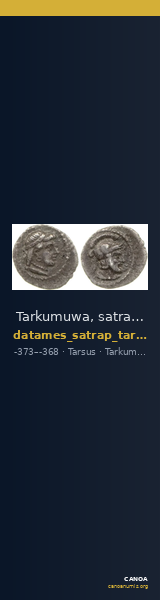Tarkumuwa, satrap of Cilicia Tarsus Babelon 1910 608 — CANOA