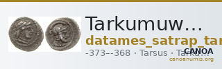 Tarkumuwa, satrap of Cilicia Tarsus Babelon 1910 608 — CANOA