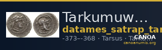 Tarkumuwa, satrap of Cilicia Tarsus Babelon 1910 608 — CANOA