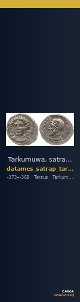 Tarkumuwa, satrap of Cilicia Tarsus Moysey 1986 Issue 4 — CANOA