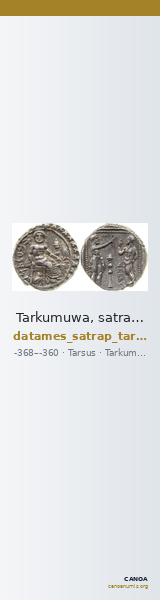 Tarkumuwa, satrap of Cilicia Tarsus Moysey 1986 Issue 5 — CANOA