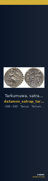 Tarkumuwa, satrap of Cilicia Tarsus Moysey 1986 Issue 5 — CANOA