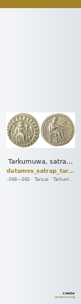 Tarkumuwa, satrap of Cilicia Tarsus Moysey 1986 Issue 6 — CANOA