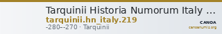 Tarquinii Historia Numorum Italy 219 — CANOA