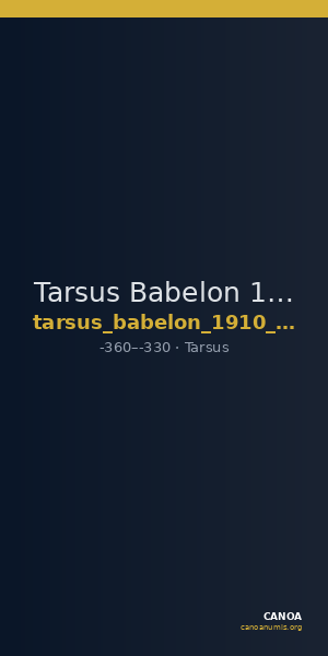 Tarsus Babelon 1910 718 — CANOA
