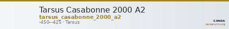Tarsus Casabonne 2000 A2 — CANOA