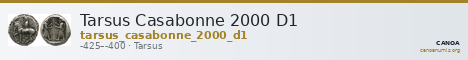Tarsus Casabonne 2000 D1 — CANOA