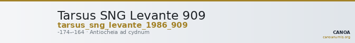 Tarsus SNG Levante 909 — CANOA