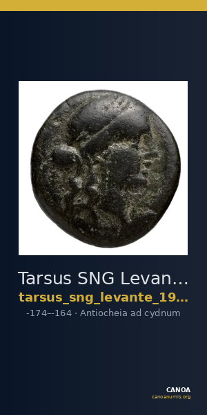 Tarsus SNG Levante 910-12 — CANOA