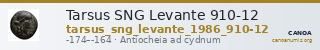 Tarsus SNG Levante 910-12 — CANOA