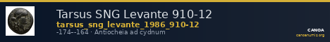 Tarsus SNG Levante 910-12 — CANOA