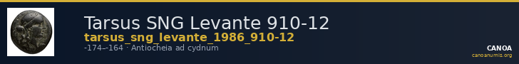 Tarsus SNG Levante 910-12 — CANOA