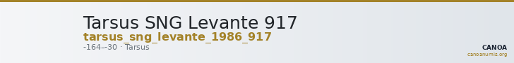 Tarsus SNG Levante 917 — CANOA
