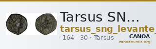 Tarsus SNG Levante 918-23 — CANOA