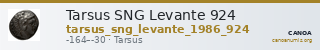 Tarsus SNG Levante 924 — CANOA