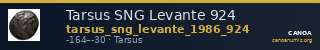 Tarsus SNG Levante 924 — CANOA