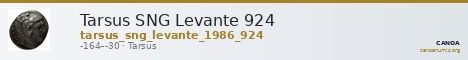Tarsus SNG Levante 924 — CANOA