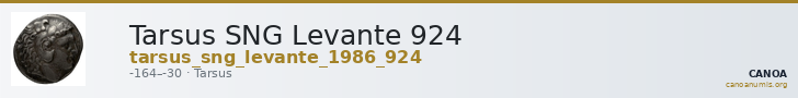 Tarsus SNG Levante 924 — CANOA
