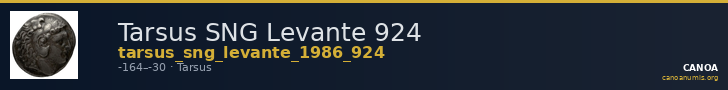 Tarsus SNG Levante 924 — CANOA