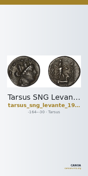 Tarsus SNG Levante 925 — CANOA