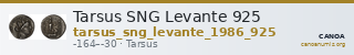 Tarsus SNG Levante 925 — CANOA