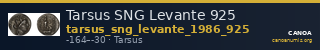 Tarsus SNG Levante 925 — CANOA
