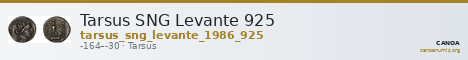 Tarsus SNG Levante 925 — CANOA