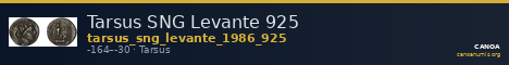 Tarsus SNG Levante 925 — CANOA