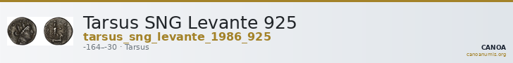 Tarsus SNG Levante 925 — CANOA