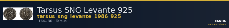 Tarsus SNG Levante 925 — CANOA