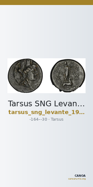 Tarsus SNG Levante 926-32, 962-70 — CANOA