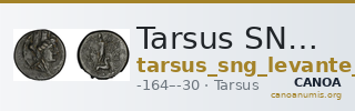 Tarsus SNG Levante 926-32, 962-70 — CANOA